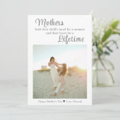 Foto zum Muttertag Feiertagskarte (Stehend Vorderseite)