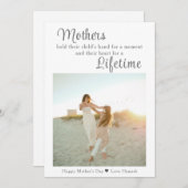 Foto zum Muttertag Feiertagskarte (Vorne/Hinten)