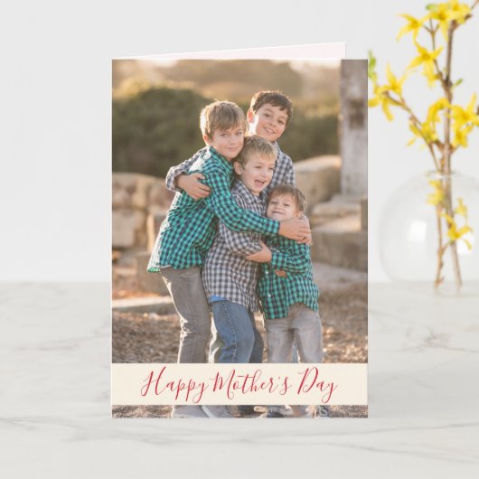 Foto zum Muttertag Karte (Gelbe Blume)