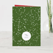 Foto zum Neujahrsgruss des Siegels Feiertagskarte (Rückseite)