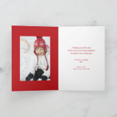 Foto zum Neujahrsgruss des Siegels Feiertagskarte (Innenseite)