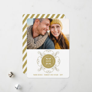 Foto zum Neujahrsgruss des Siegels Feiertagskarte