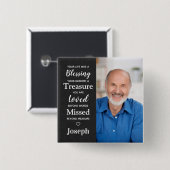 Foto zum personalisierten Gedenkgedicht Button (Vorne & Hinten)