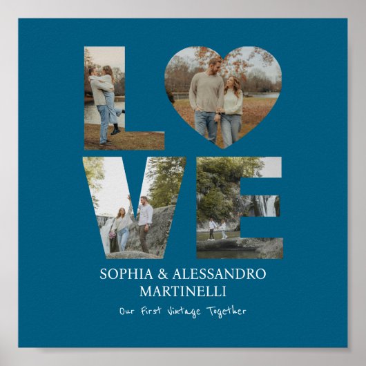 Foto zum personalisierten Jahrestag Poster (Vorne)