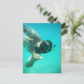 Foto zum Schnorcheln Postkarte (Stehend Vorderseite)