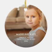 Foto zum Schuljahr Keramik Ornament (Hinten)