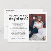 Foto zum Umbau von sechs Metern nach der Hochzeit Ankündigungspostkarte (Vorne/Hinten)