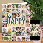 Foto zum Vatertag Collage Große Personalisierte Ka Karte<br><div class="desc">Big Vatertag Karte mit personalisierter Nachricht und Foto Collage. Das Design wird in überdimensionaler Typografie und Pinselskripte geschrieben. Sie können die Nachricht auch im Inneren personalisieren. Laden Sie Ihre Bilder hoch (die in Zeilen von verlassen nach rechts, von oben nach unten arbeiten) und diese werden in quadratischem / instagram Format...</div>