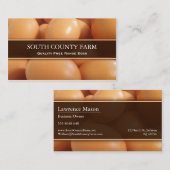 Foto zum Verkauf von Eiern mit freiem Sortiment -  Visitenkarte (Vorne/Hinten)