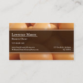 Foto zum Verkauf von Eiern mit freiem Sortiment -  Visitenkarte (Rückseite)