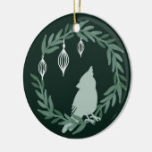 Foto zum Weihnachtskranz-Kardinal Keramik Ornament (Links)