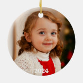 Foto zum Weihnachtskranz-Kardinal Keramik Ornament (Hinten)