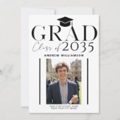 Foto zur Abschlussfeier 2 moderner Abiturient Ankündigung (Vorderseite)