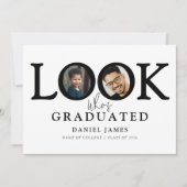 Foto zur Abschlussfeier - Schaut mal, wer graduier Ankündigung (Vorderseite)