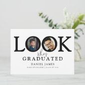 Foto zur Abschlussfeier: Schaut, wer es geschafft Ankündigung (Stehend Vorderseite)