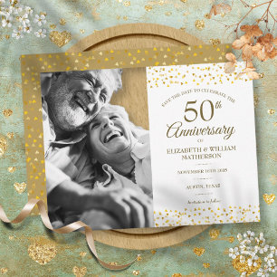 Foto zur Ankündigung des 50. Jubiläums mit goldene