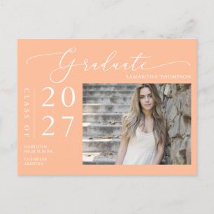 Foto zur Ankündigung von Peach Script School Gradu Postkarte