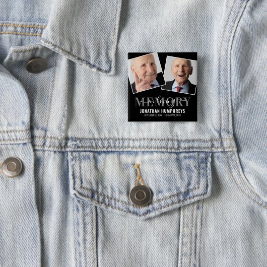 Foto zur Beerdigung Button (Beispiel)