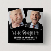 Foto zur Beerdigung Button (Vorderseite)