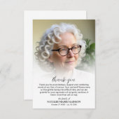 Foto zur Beerdigung Dankeskarte (Vorne/Hinten)