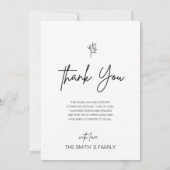 Foto zur Beerdigung Dankeskarte (Rückseite)