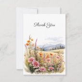 Foto zur Beerdigung der Blumenlandschaft Dankeskarte (Vorderseite)