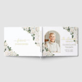 Foto zur Beerdigung des Blumenbildes von White Ros Gästebuch (Voll)