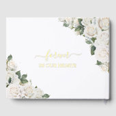 Foto zur Beerdigung des Blumenbildes von White Ros Gästebuch (Rückseite)