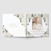 Foto zur Beerdigung des Blumenbildes von White Ros Gästebuch (Voll)