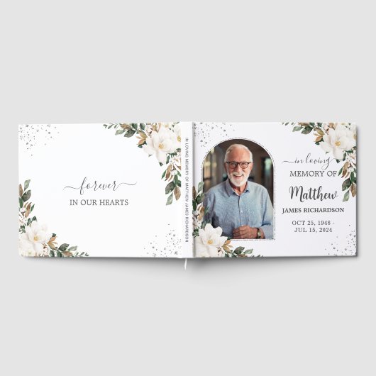 Foto zur Beerdigung des Blumengefalls der Weißen M Gästebuch (Voll)