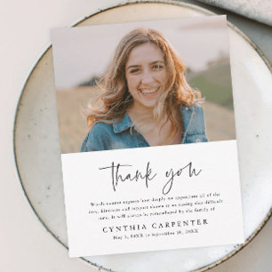 Foto zur Beerdigung des Haushalts Dankeschön-Karte