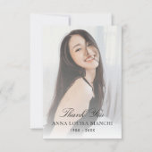 Foto zur Beerdigung des Lebensfriedens Dankeskarte (Vorderseite)