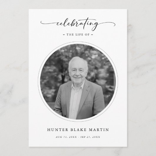 Foto zur Beerdigung des Lebensfriedens Programm (Vorderseite)