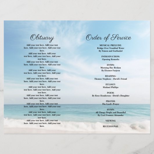 Foto zur Beerdigung des Strandes (Rückseite)