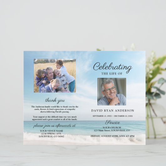 Foto zur Beerdigung des Strandes (Stehend Vorderseite)