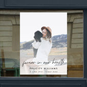 Foto zur Beerdigung | Feiern des Lebens Fensteraufkleber