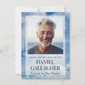 Foto zur Beerdigung Gedächtniskarte Mitteilungskarte (Vorderseite)