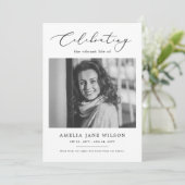 Foto zur Beerdigung Minimalistischer Gedenkstätten Programm (Stehend Vorderseite)