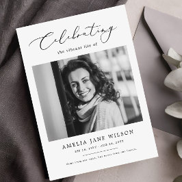 Foto zur Beerdigung Minimalistischer Gedenkstätten Programm