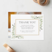 Foto zur Beerdigung Mitteilungskarte (Vorderseite/Rückseite Beispiel)