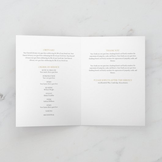 Foto zur Beerdigung Programm (Innenseite)