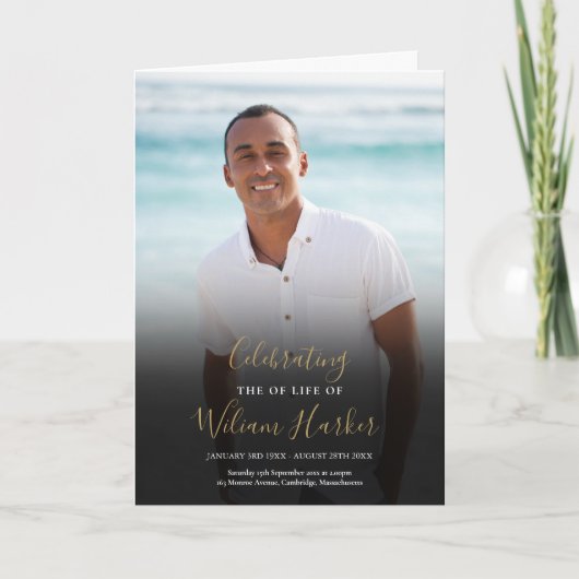 Foto zur Beerdigung Programm (Vorderseite)