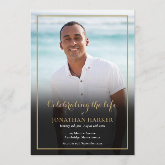 Foto zur Beerdigung Programm (Vorderseite)