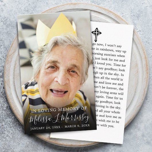 Foto zur Beerdigung Visitenkarte