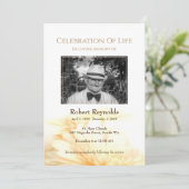 Foto zur Beerdigung von Goldflora Einladung (Stehend Vorderseite)