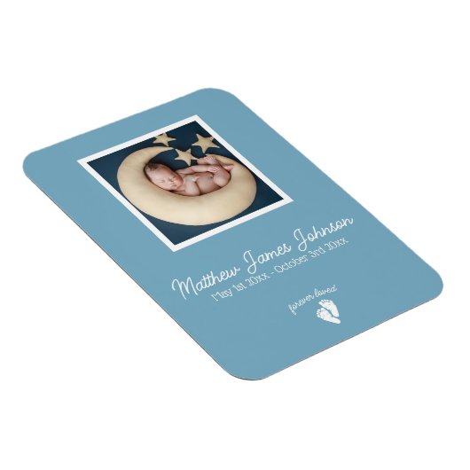 Foto zur Beerdigung von Kleinkindern Magnet (Rechte Seite)