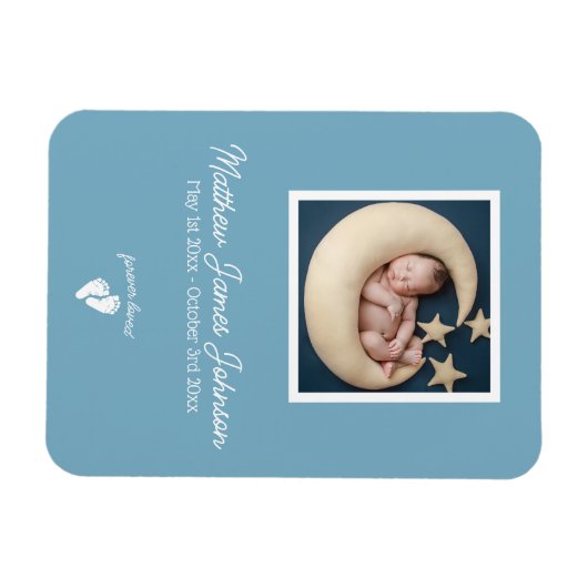 Foto zur Beerdigung von Kleinkindern Magnet (Horizontal)