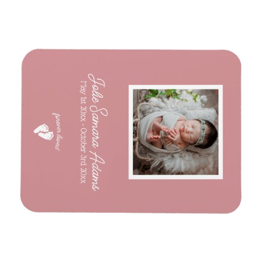 Foto zur Beerdigung von Kleinkindern Magnet (Horizontal)