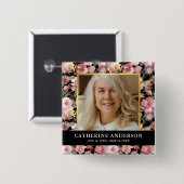 Foto zur Beerdigung von Rosa Floral Button (Vorne & Hinten)