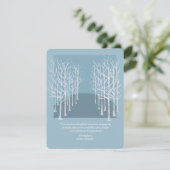 Foto zur Beerdigung von seltenen Bäumen dank Karte (Stehend Vorderseite)